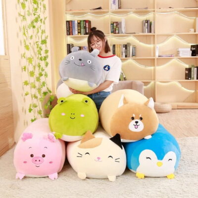 Kawaii Animal-Themed Mochi Plushies