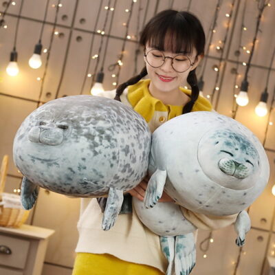 Yuki the Seal Plush and Arale