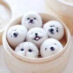 DIY Kawaii Roly Poly Rice Balls kit - Cute felt dumplings with faces, ready to decorate.