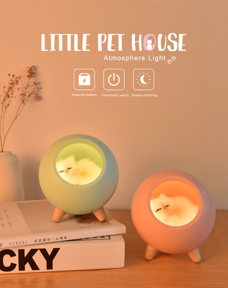 Little Pet House Cute Cat Lamp Speaker