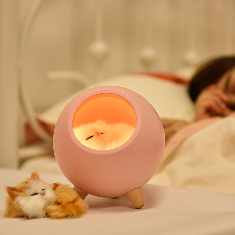 Pink Cat Lamp Little Pet House
