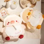 Kawaii baby animal plushies from the Little Sunshine Collection, featuring a pig and a duck.