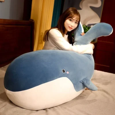 Kawaii Whale Plushies - Bubbles and Luna
