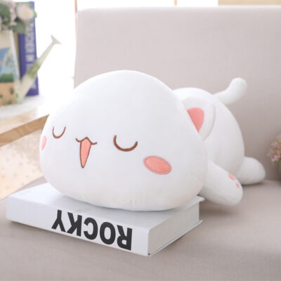 Kawaii Mochi Peach Cat Plushie - Mochi and Goma