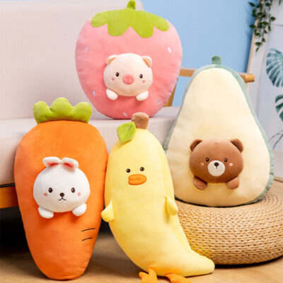 Kawaii Food Animal Plushies - Fruits and Vegetables