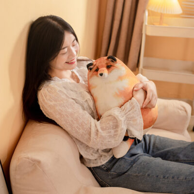 Kawaii Realistic Chonky Plushie - Fox and Raccoon