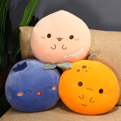 Kawaii Fruit Plushie Cushion - Healthy Fruits Edition