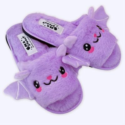 Halloween Bat Plush Slippers