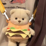 Milk Tea Bear Burger Set