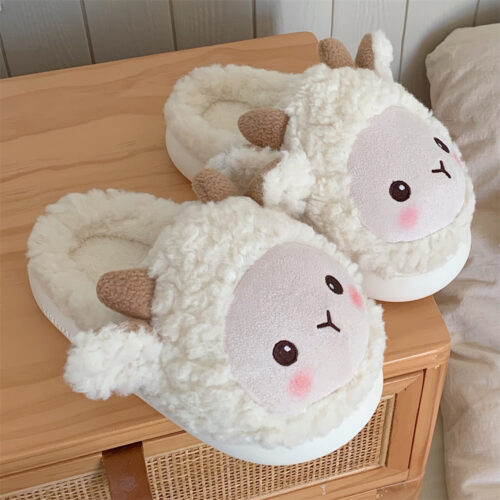 Fluffy Sheep Slippers