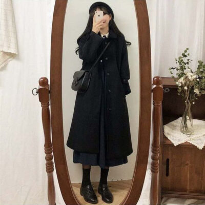 Korean Style Woolen Coat