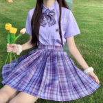 Grape Soda Tartan Skirt