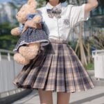 Little Bear Skirt Tartan Skirt