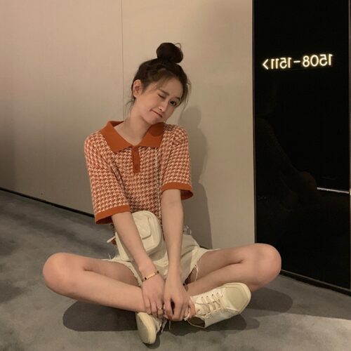 Short Sleeve Blouse - Korean Aesthetic