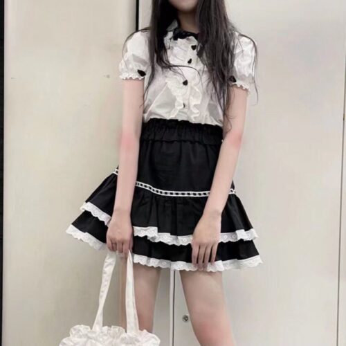 Cute Lace Short Skirt - Kawaii Clothes
