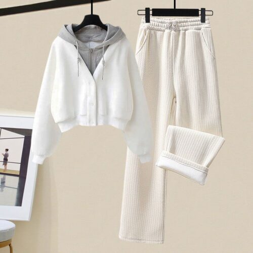 Two-piece Hooded Sweater - Korean Style