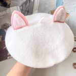 White Pink Cat Ears