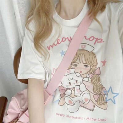 MIKKO Printed Shirt - Harajuku Aesthetic