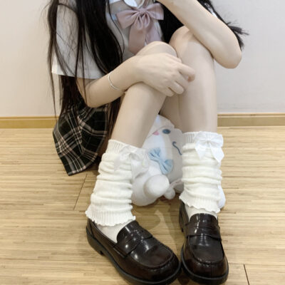 Cute Bow Gyaru Socks - Kawaii Aesthetic