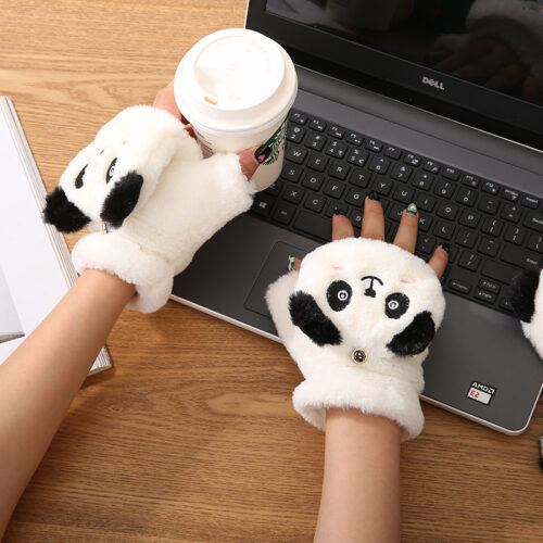 Fluffy Animal Gloves