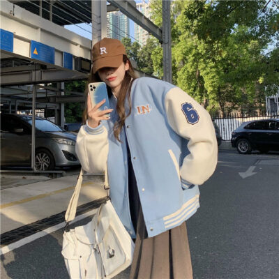 Baseball Jacket - Korean Aesthetic