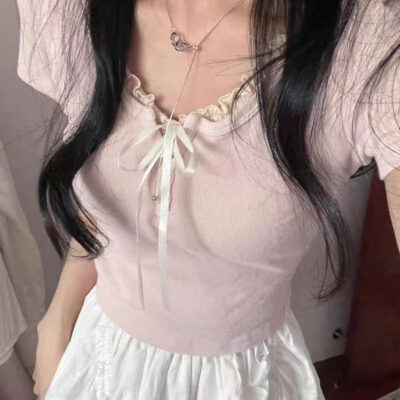 Sweet Short-sleeved Top - Kawaii Clothes