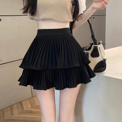 Ballet Style Pleated Skirt - Korean Aesthetic
