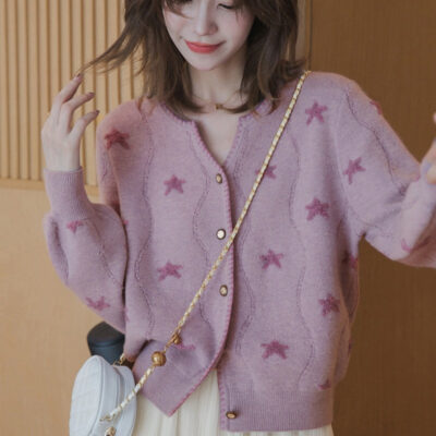 Soft Cardigan Sweater - Soft Girl Aesthetic