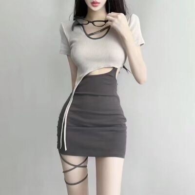 Tied Dress - Coquette Aesthetic