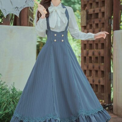 Elegant Literary Girl Set - Cottagecore Aesthetic