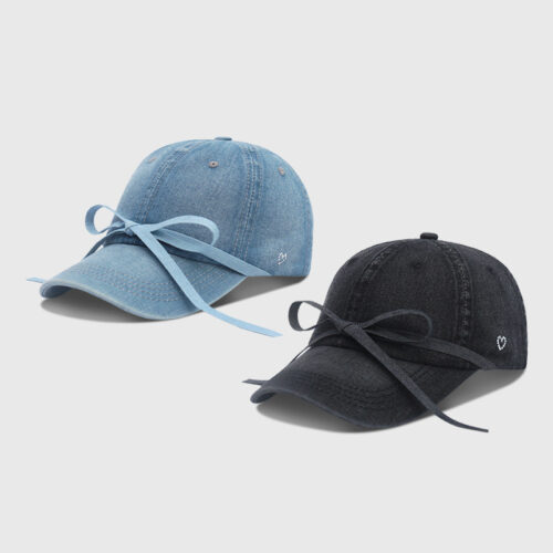 Bowed Baseball Cap - Korean Aesthetic