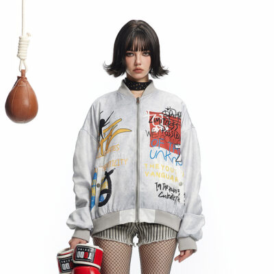 Graffiti Style Jacket - Streetwear Aesthetic