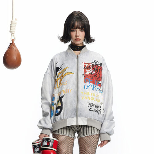 Graffiti Style Jacket - Streetwear Aesthetic