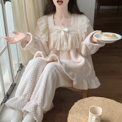 Coral Color Princess Pajamas - Kawaii Clothes