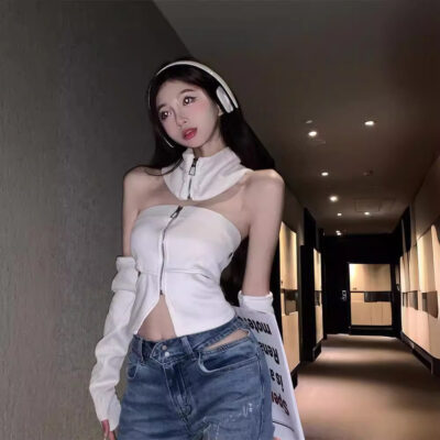 Cut-Out Top - Korean Aesthetic