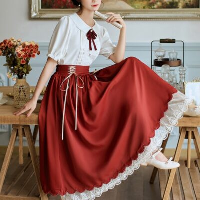Retro Style Dress - Cottagecore Aesthetic