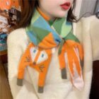 Cute Fox Scarf - Cottage Aesthetic word3