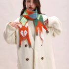 Cute Fox Scarf - Cottage Aesthetic word3