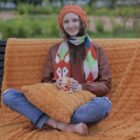 Cute Fox Scarf - Cottage Aesthetic word3