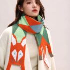 Cute Fox Scarf - Cottage Aesthetic word3