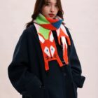Cute Fox Scarf - Cottage Aesthetic word3