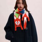 Cute Fox Scarf - Cottage Aesthetic word3