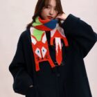 Cute Fox Scarf - Cottage Aesthetic word3