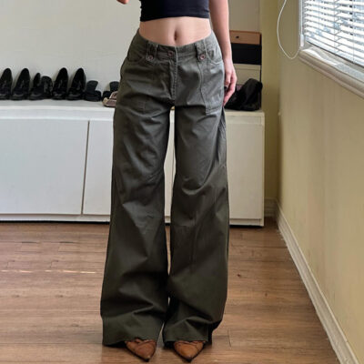 American Style High Waist Pants - Y2K Aesthetic