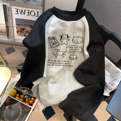 Autistic Cat Routine Sweatshirt - Kawaii Clothes