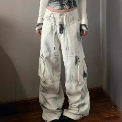 Washed out Artsy Pants - Y2K Aesthetic