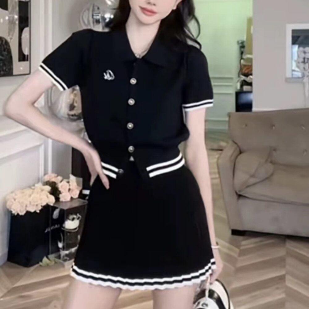 Summer Sport Skirt Polo - Korean Aesthetic word3