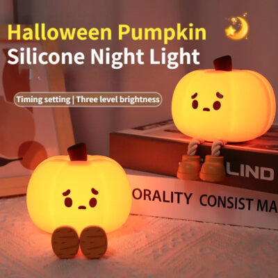 Pumpkin Night Silicone Lamp - Kawaii Halloween