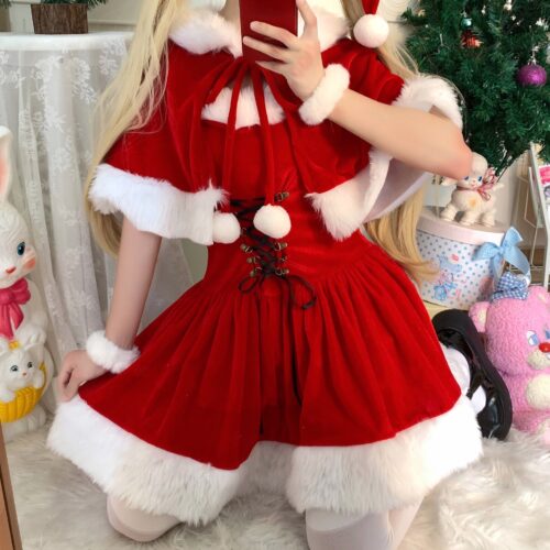 Slim Fit Sleeveless Pullover Dress - Kawaii Christmas