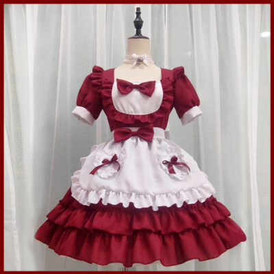 Red Maid Dress - Kawaii Clothes